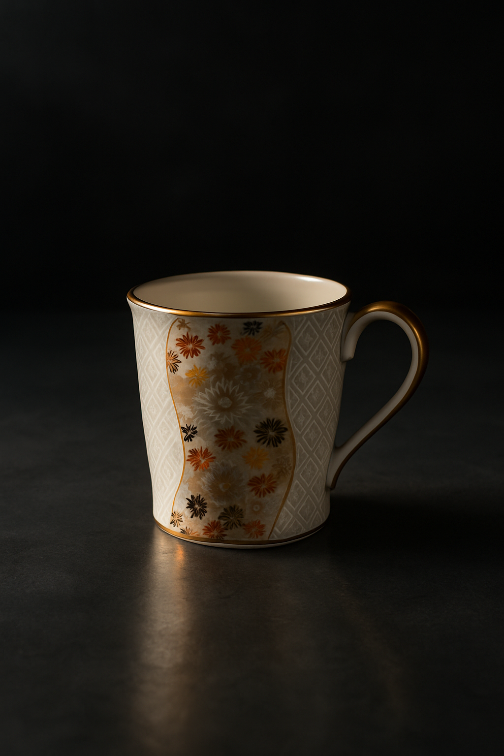 Raku-fired tea bowl with irregular glaze drips, asymmetrical rim, and natural clay texture showing wabi-sabi principles.
