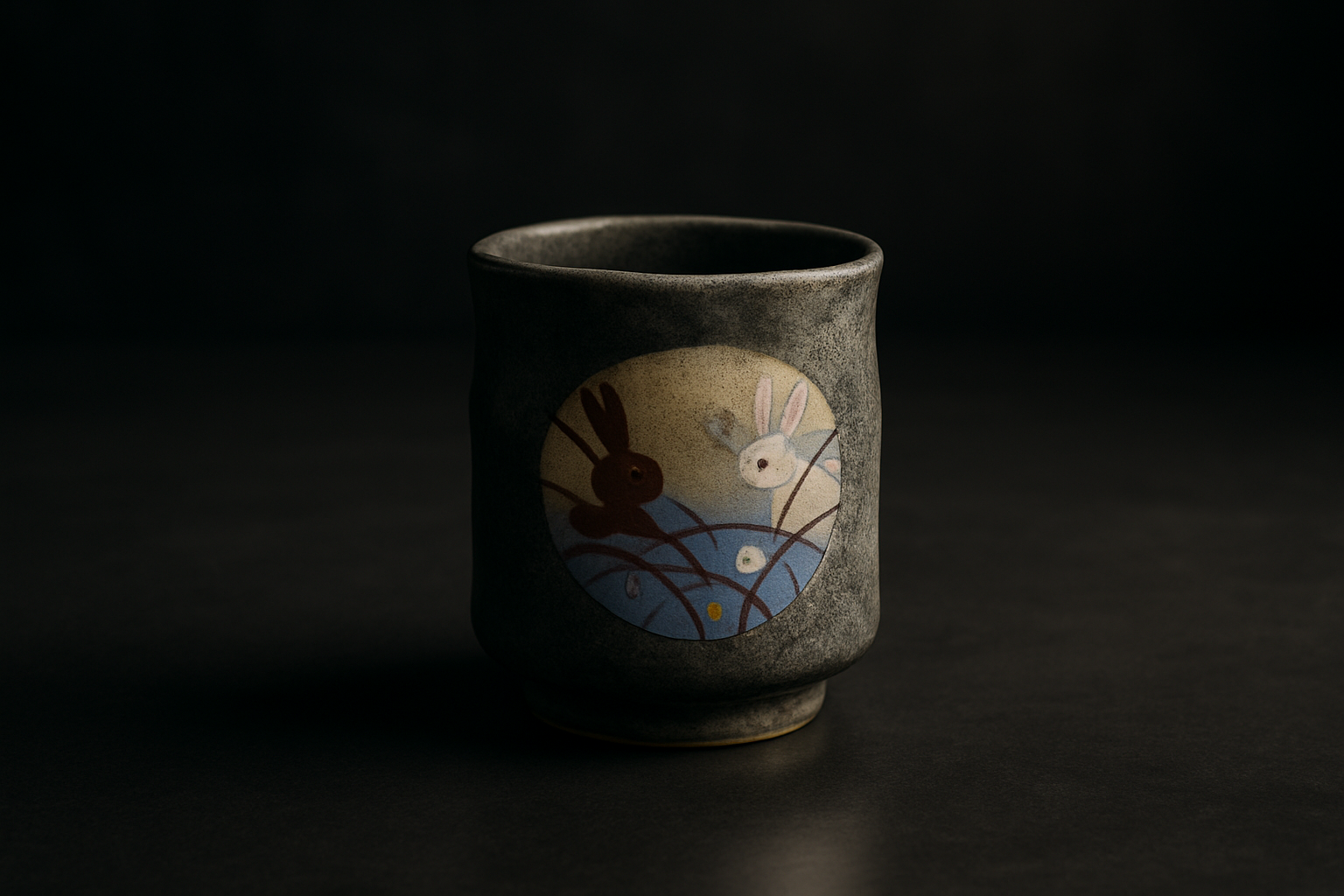 Shoji Hamada's rustic ceramic bowl with iron glaze and brush decoration exemplifying Mashiko folk pottery's mingei aesthetic principles.
